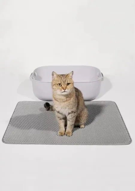 Cat Litter Mat Double Layer Pet Non Slip big Pet Litter Box Filter Cat Mat