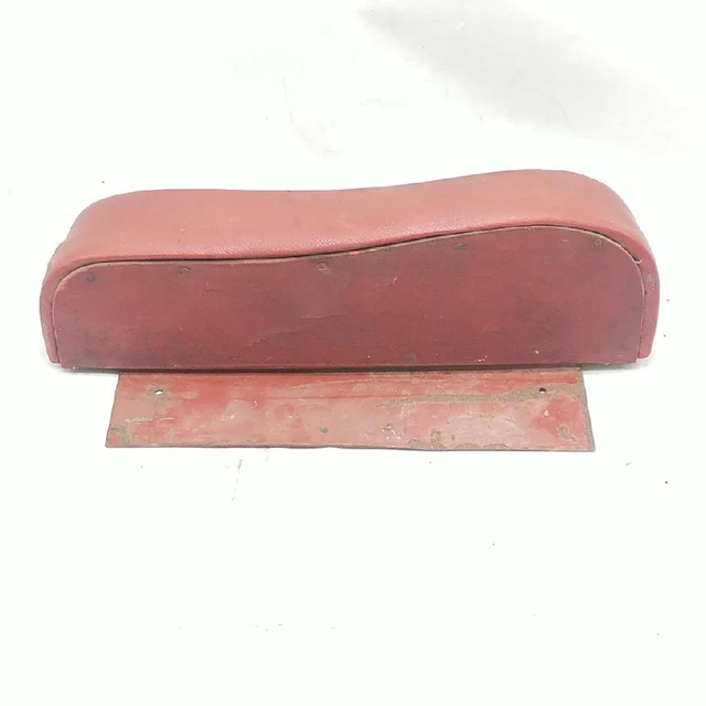 Vintage Jaguar MKVII Mark 7 Dark Red Leather Interior Door Arm Rest England LH 3