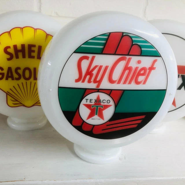 Texaco Sky Chief Mini Gas Pump Globe, Oil and Petrol Memorabilia
