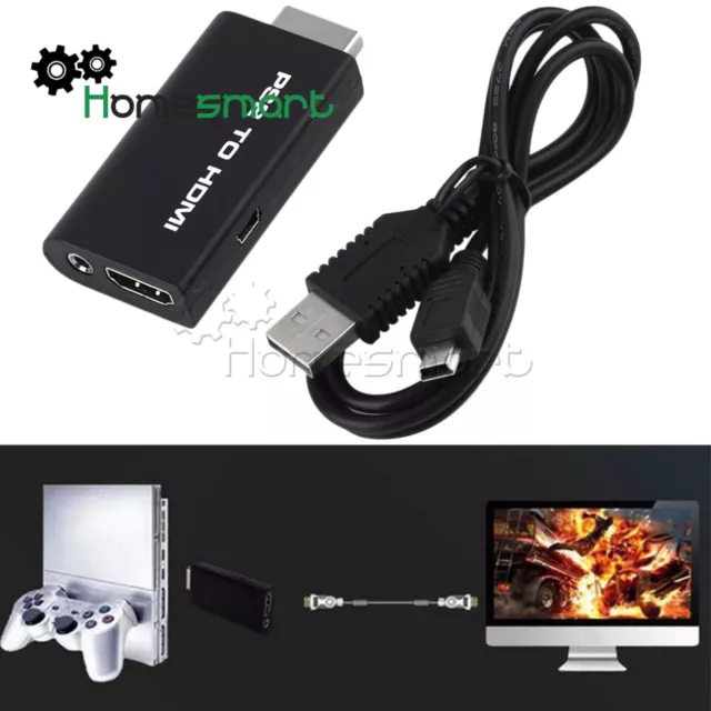 PS2 to HDMI Video Converter Adapter with 3.5mm Audio Output  HDTV HDMI AHS