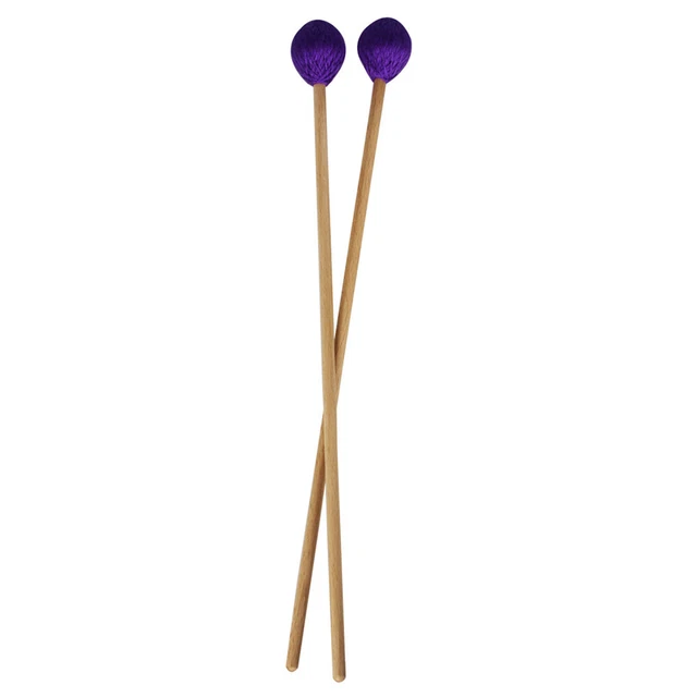 MQ006 Paire De Maillets Marimba Avec Tête En Bois D'érable Pour Jeu De Percussion Noir