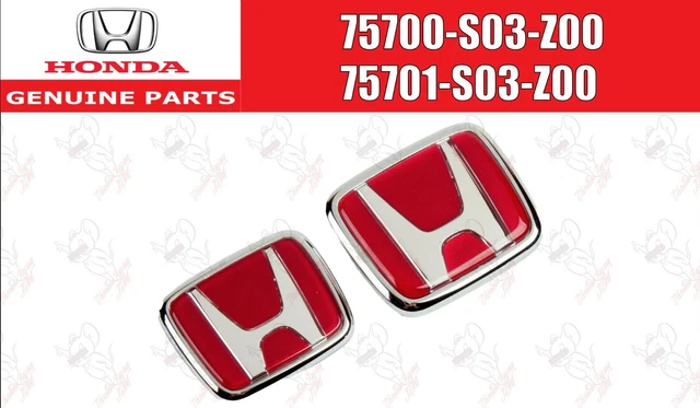 HONDA CIVIC 96-00 EK9 REAR RED BADGE - GENUINE HONDA main image 1
