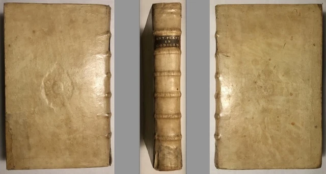 (Binding) A. Perez: “… Codicis Justiniani …” (Amsterdam, Lowijs Elzevier, 1653).