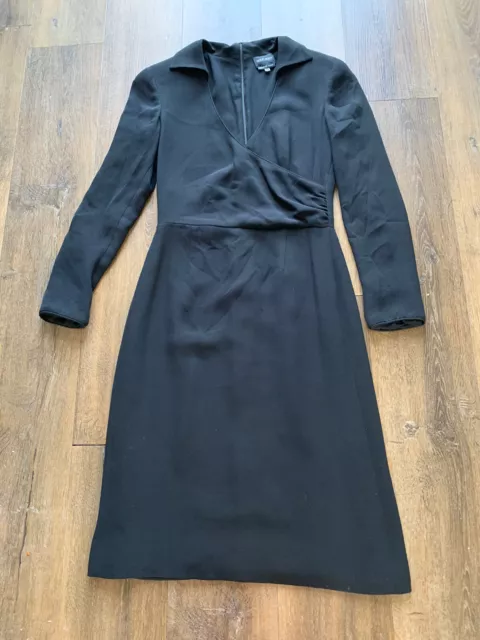 giorgio armani Black silk Dress Size 38