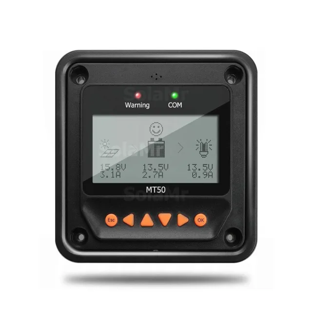 EPEVER® MT50 Remote Meter, LCD-Display Remote Meter für Solarladeregler für Trac