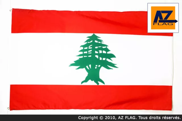 LEBANON FLAG 3' x 5' - LEBANESE FLAGS 90 x 150 cm - BANNER 3x5 ft Light polyeste