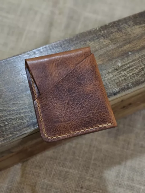Handmade Leather Wallet, Minimalist Wallet, Slim Leather Wallet, Full Grain
