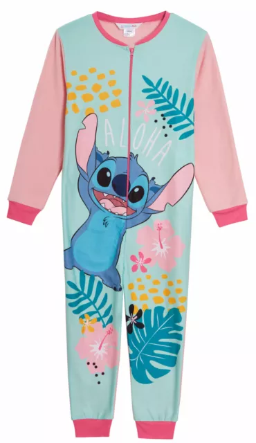 Girls Disney Lilo and Stitch and Angel Long Children's Kids Pyjamas Pjs