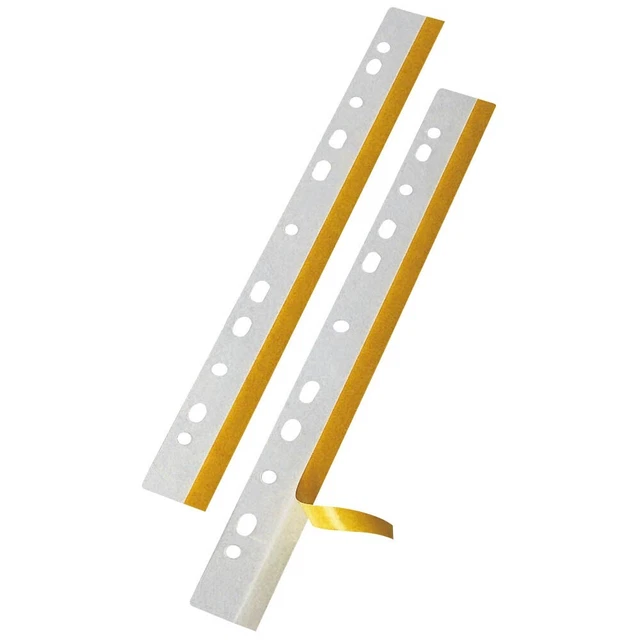 50 VELOFLEX Heftstreifen, selbstklebend HEFTFIX® DIN A4 transparent...
