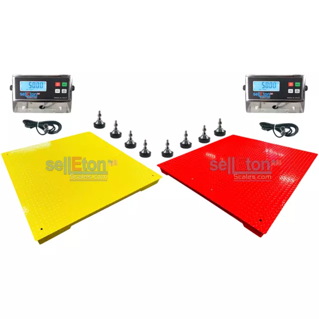 SellEton SL-700-4x4 (48" x 48") Industrial Floor Scale l Warehouse Pallet Scale