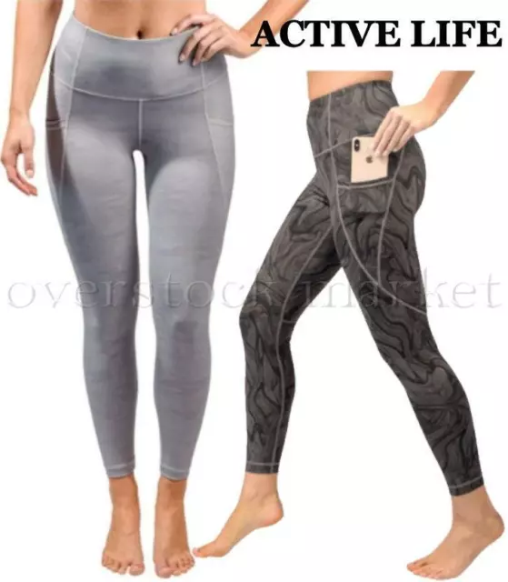 SPYDER NWT Leggings Tights With Side Pockets Reflective Logo sz 1 XL, 2 L &  1 M