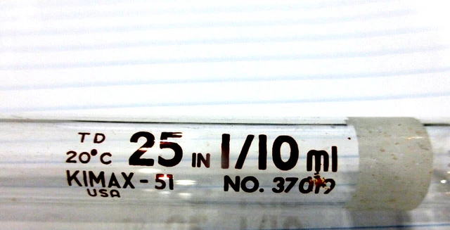 LAB GLASSWARE-KIMAX- 25ml in 1/10 pipette-37034A, & 37019 -lot of 16(16976-L/L3)