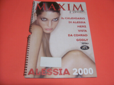 CALENDARIO MAXIM  ANNO 2000 CON ALESSIA MERZ  IN OTTIMO STATO 
