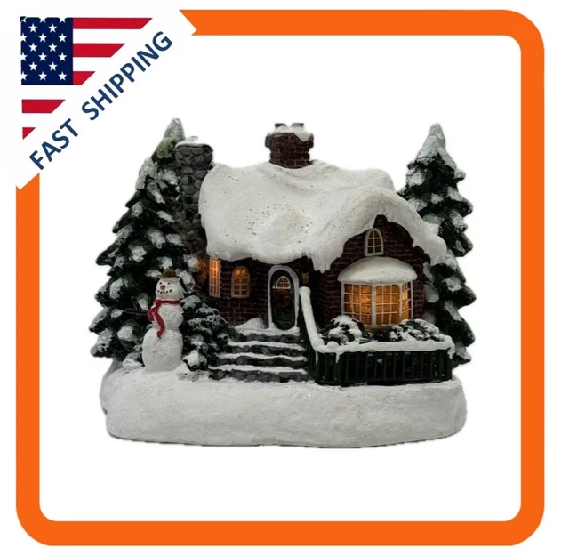 THOMAS KINKADE A Village Christmas Teleflora Painter of Life Lights Up
