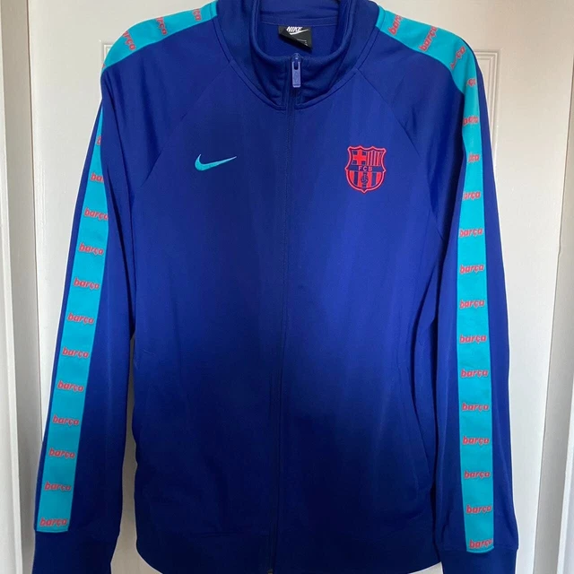 Fc barcelona sales jacket 2018