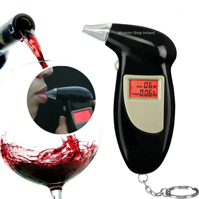 Analizador de respiración digital comprobador de alcohol preciso herramienta detector LCD