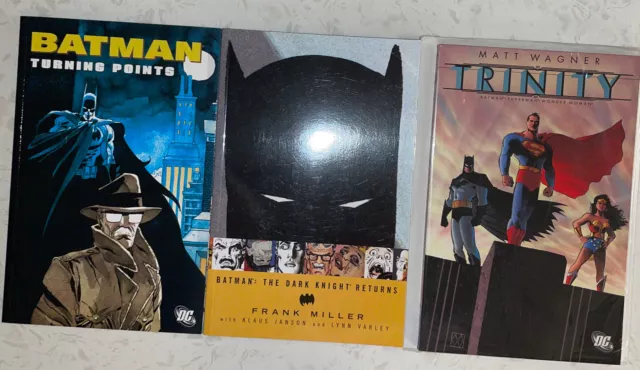 Batman Turning Points the Dark Knight Returns (Miller) Trinity (Wagner) TPB Lot