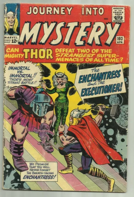 Journey into Mystery #103 Marvel 1964 1st App of Enchantress and Executioner KEY