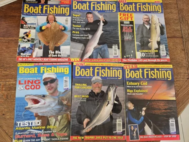 BOAT FISHING MONTHLY Magazine Job Lot £19.99 - PicClick UK