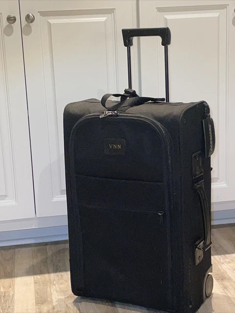 ANDIAMO 22” Upright Wheeled Carry On Suitcase, Black, Made in USA