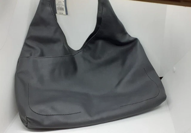 Universal Thread Women's Black Faux Leather Hobo Handbag Purse