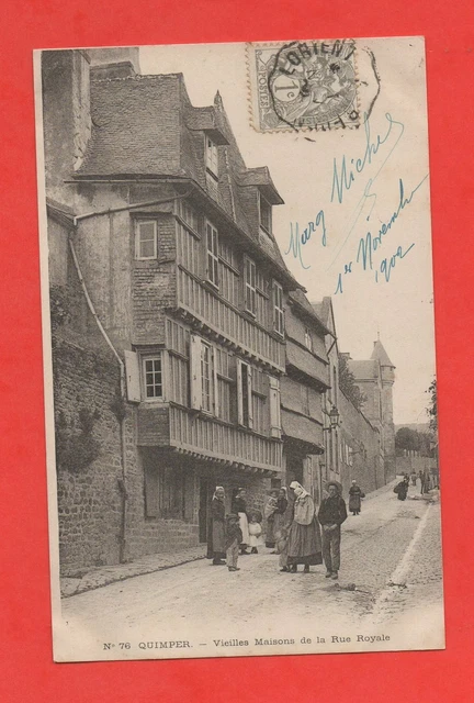 Quimper - Vieilles Houses Of La Rue Royale (J9401)