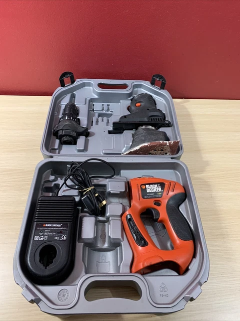 Medicina Forense cómodo Oclusión BLACK & DECKER KC2000F Quattro 12V Drill, Jigsaw, Sander No Battery Please  Read £46.99 - PicClick UK