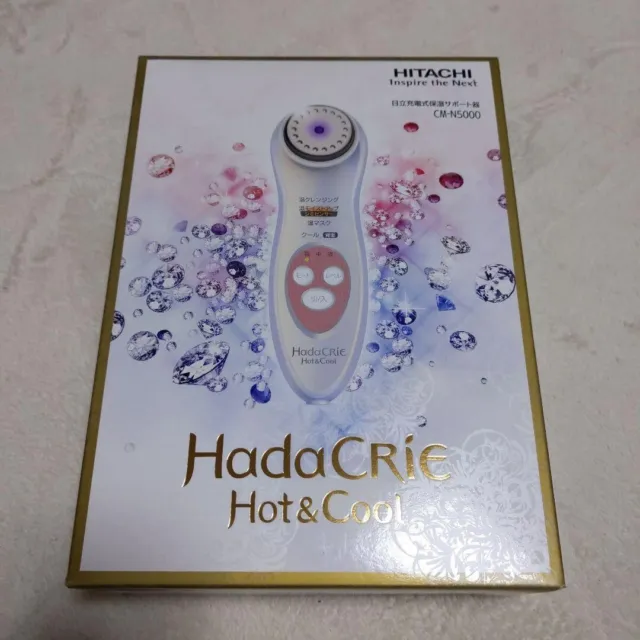 HITACHI Hada Crie Hot & Cool CM-N5000 Facial Cleanser Massager New Unopened