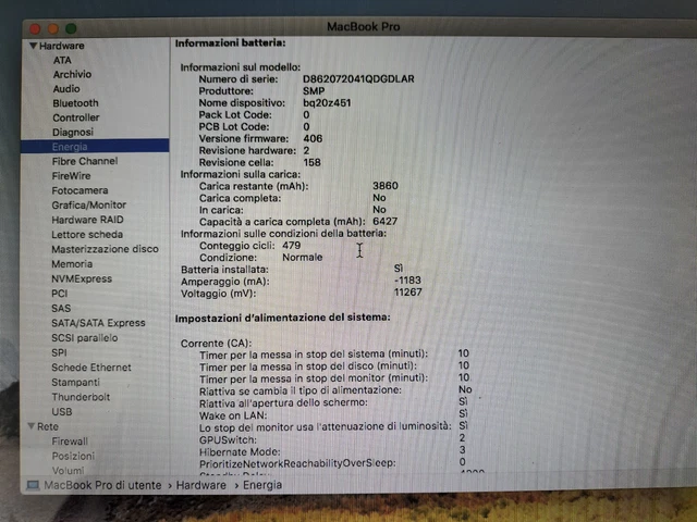 Apple MacBook Pro Late 2011, Intel i7 2,2 Ghz, 8gb Ram, SSD 240Gb, 15,4", LEGGI 6