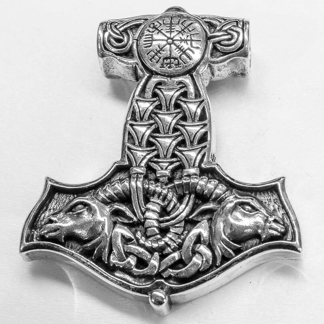 Pendentif Hache Viking Avec Chaîne Acier Inoxydable - Zinc, Finition Soignée, Neuf Sans Emballage