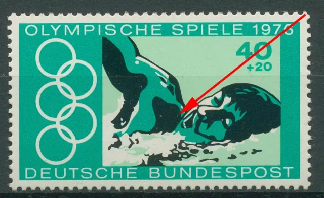 Bund 1976 Olympische Spiele Montreal mit Plattenfehler 886 f 48 postfrisch