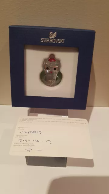 Swarovski Crystal ROCKING OWL 1140812 Mint Boxed Retired