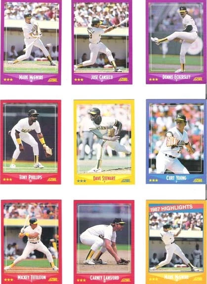 1988 Score Baseball MLB cards - Pick your Team Set with Traded