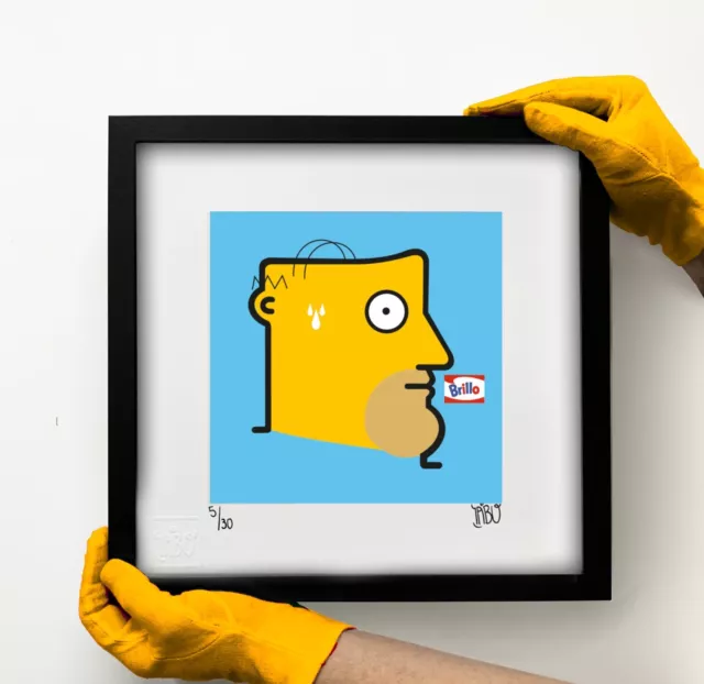 IABO - "Brillo" (Homer Simpson - Portrait) Street art, Graffiti, Urban Art