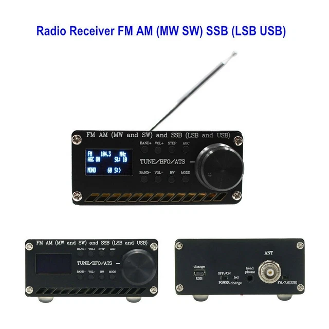 ALL BAND SI4732 Portable Shortwave Radio Receiver FM AM (MW SW) SSB