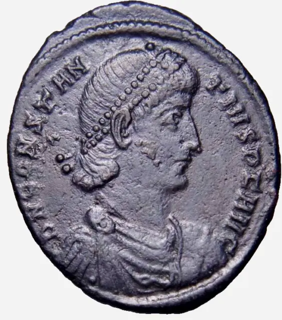 Constantius II Æ Centenionalis CONSS Star Scarce Horseman War Roman Coin wCOA