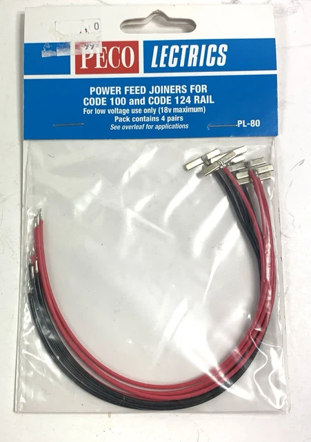 PL-82 Power Feed Joiners (Pack of 8) Peco. (Code 80-Code 55