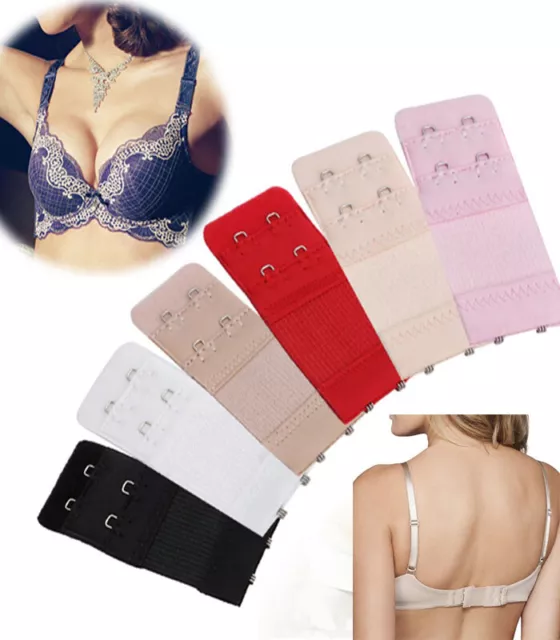 2 Rangée 1,2 Crochet Soutien-Gorge Extension Bracelet Remplacement sous-Vêteme *