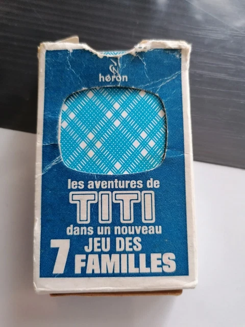 JEU DE 7 FAMILLES LOCOMOTION - Ancien jeu de carte VINTAGE 1960 (dans