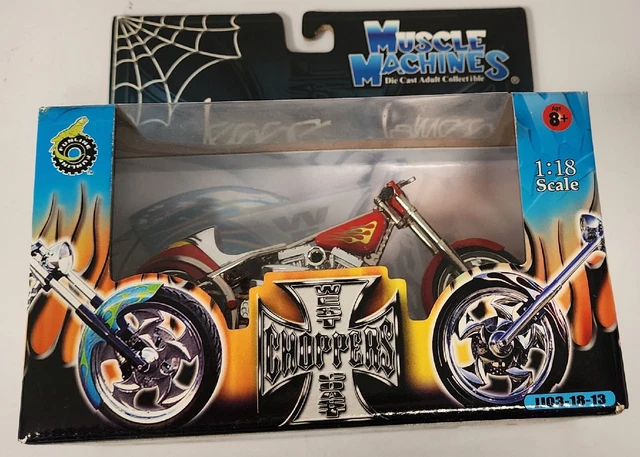 Muscle Machines Jesse James West Coast Choppers El Diablo II In Red JJ03-18-13
