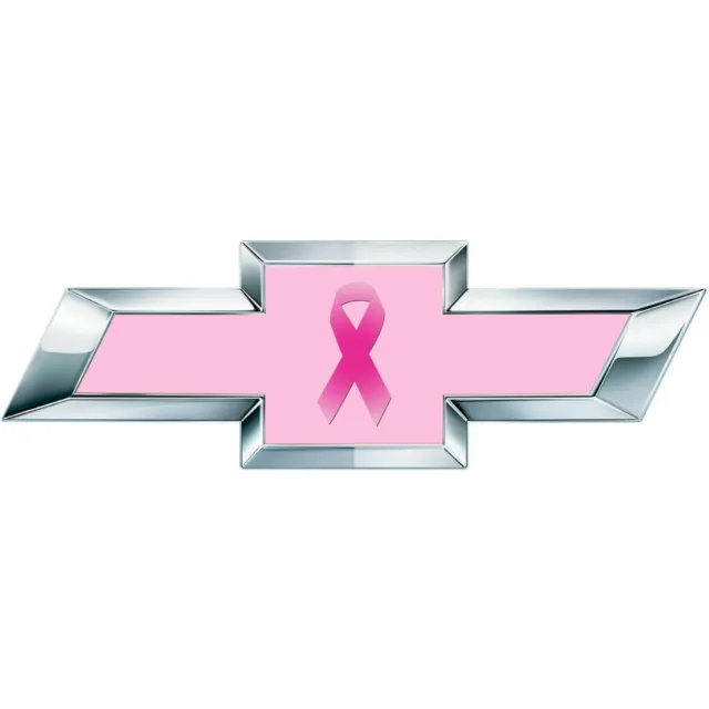 Emblema in vinile Chevy Bowtie universale per la consapevolezza del cancro...