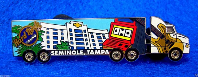 TAMPA CASINO KEEP ON TRUCKIN HOTEL FACADE SLOTS SEMI-TRAILER Hard Rock Cafe PIN