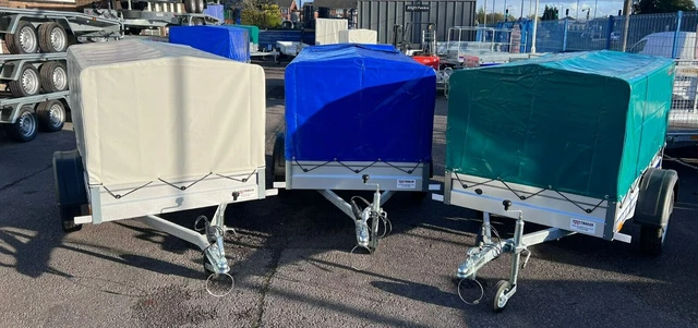 NEW BOX CAMPING Trailer Single Axle 6 x 4 205cm x 110cm 750kg COLOUR £ ...