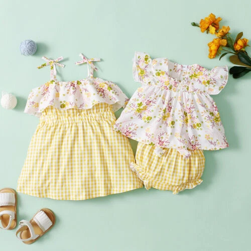 Set abito tuta floreale arricciacapelli neonata bambina neonata fascia