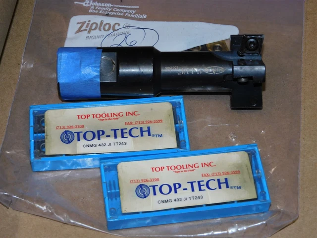 Shars T-Slot 1"x1.25" 1531908 Indexable End Mill CNMG Shank 1.25 L 4 13/16 LOT26
