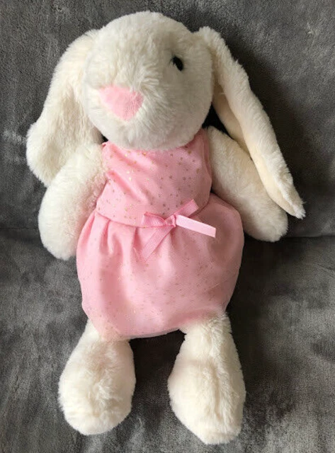 WHITE, BUNNY RABBIT, Card Factory, Pink Dress, 15