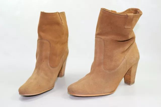 MINELLI Bottines Daim Marron  Taille 37 TBE