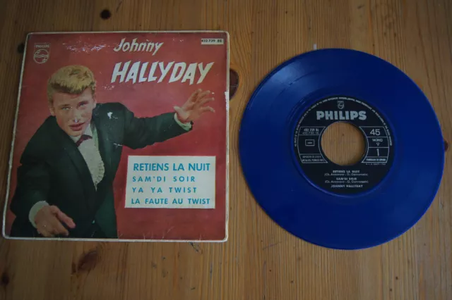 Johnny Hallyday Retiens La Nuit Rare Ep Espagnol Bleu 1963