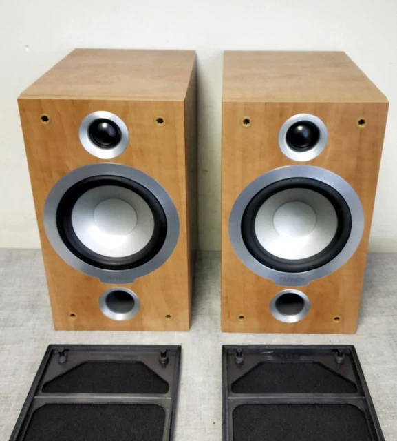 TANNOY MERCURY V1 Compact 2 Way Stereo Speakers Sugar Maple Wood Colour