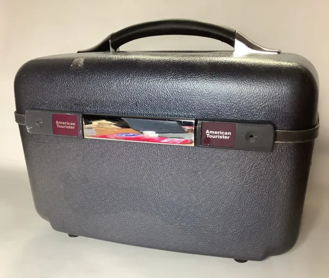 VINTAGE AMERICAN TOURISTER Hard Shell Train Case Cosmetic Luggage[M3]